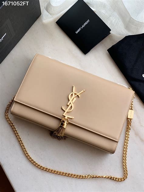 ysl schultertasche|YSL purse beige.